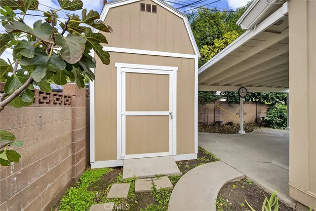 a view of a entryway door front of house