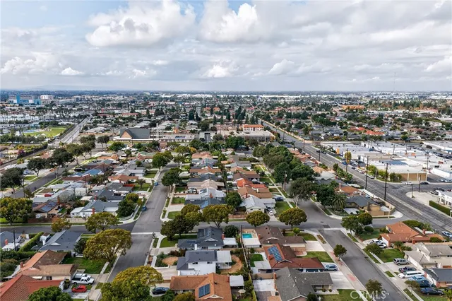an aerial view of a city