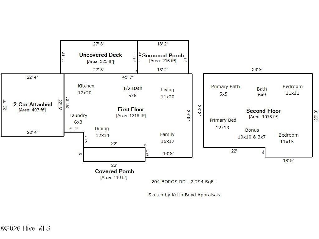 204 Boros Road New Bern, NC 28560 - Photo 44 of 59 SKETCH