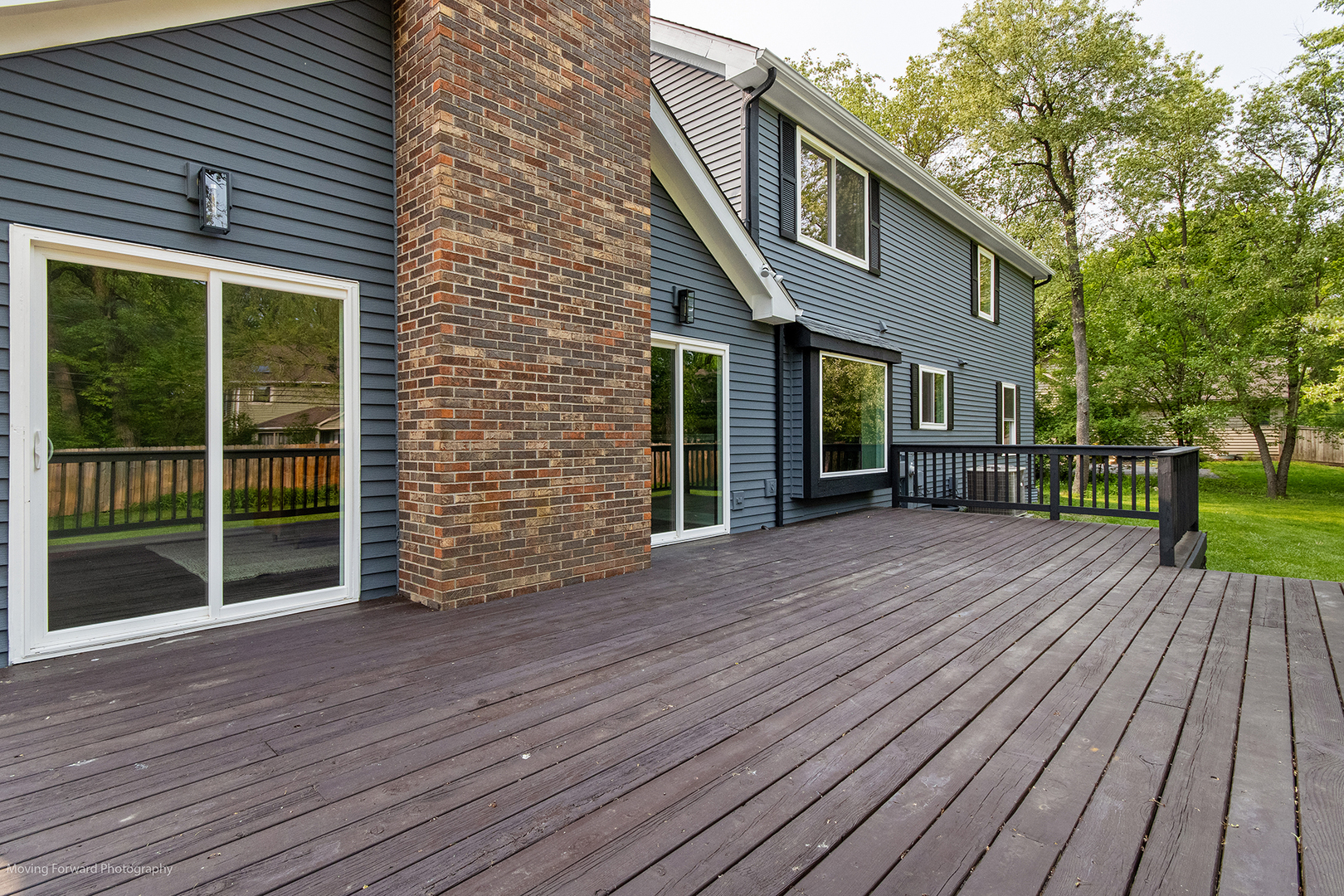 461 Huntley Road Crystal Lake, IL 60014 - Photo 36 of 45 a view of backyard with deck and wooden floor