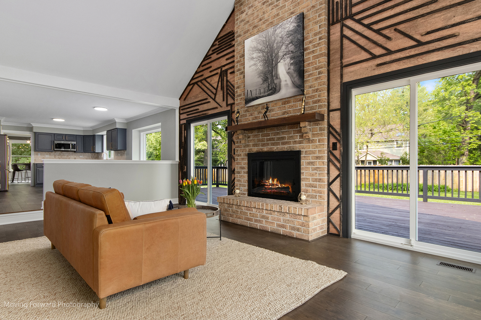 461 Huntley Road Crystal Lake, IL 60014 - Photo 4 of 45 a living room with furniture and a fireplace