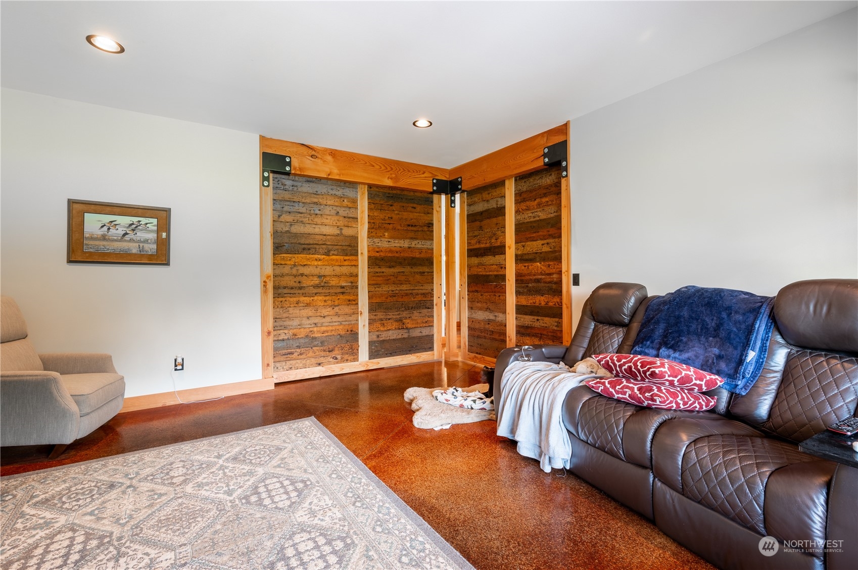 1680 Butler Creek Road Sedro-Woolley, WA 98284 - Photo 25 of 40 a bedroom with furniture and a large window