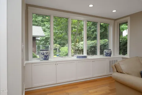 a bedroom with a bed and a view of bathroom