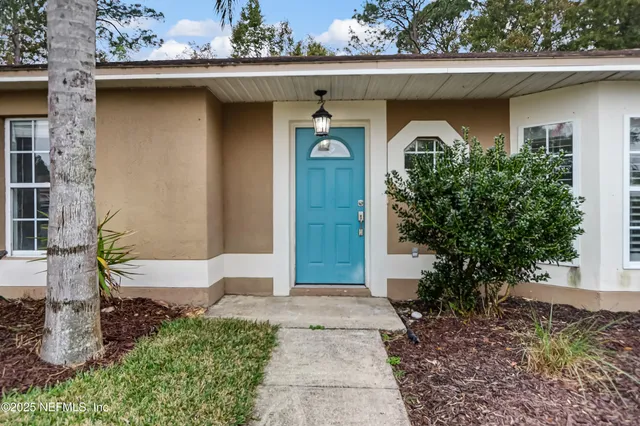 a front view of a house