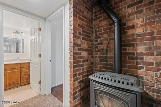a kitchen with a stove and a cabinets