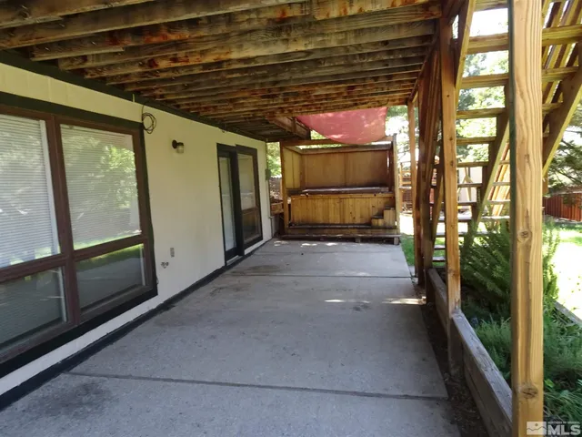 a view of car garage