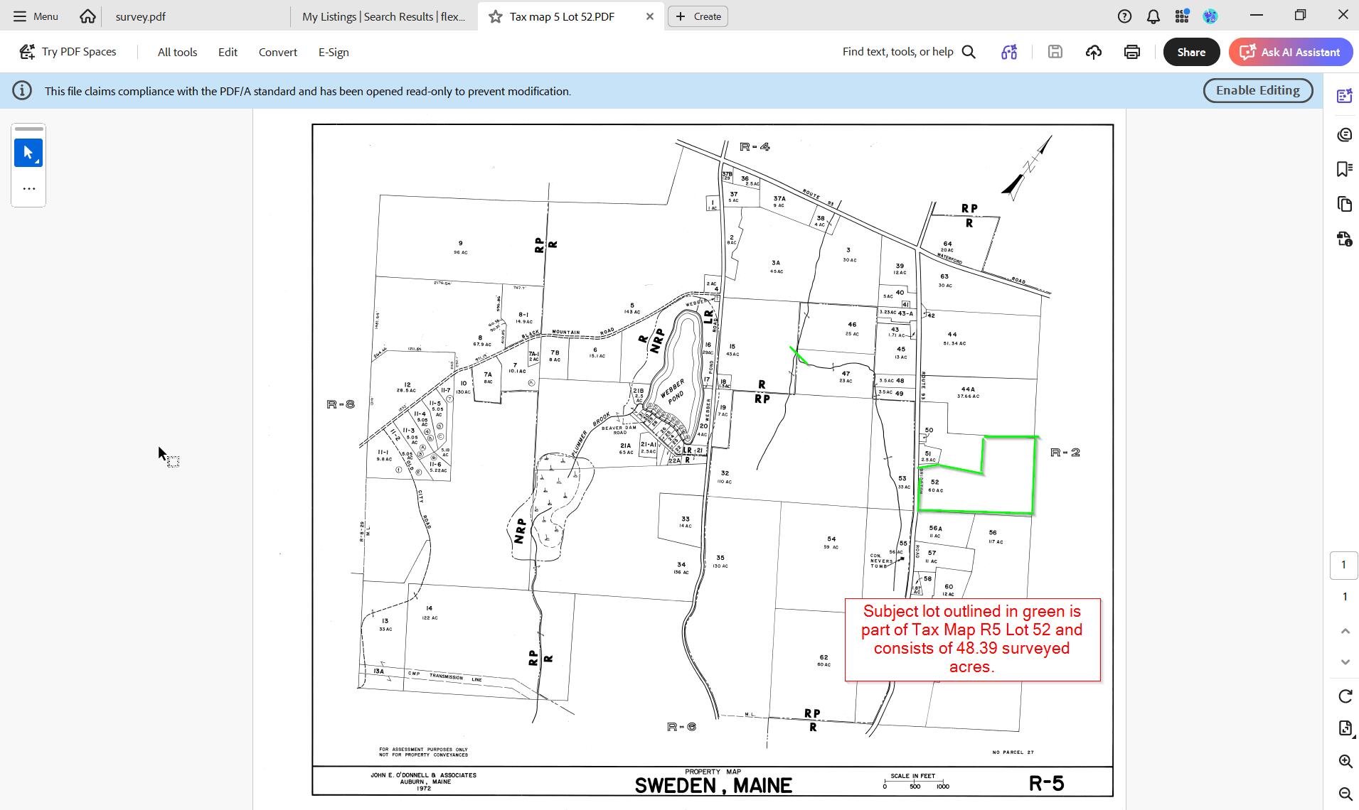 L52 Bridgton Road Harrison, ME 04040 - Photo 19 of 21 Tax map