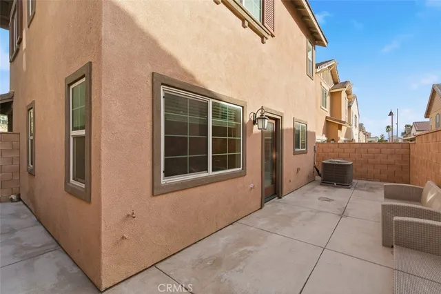 a view of terrace with seating space