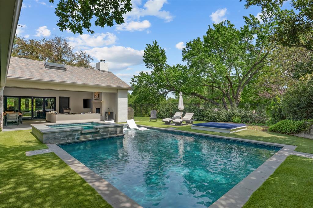 6117 Merrymount Road Westover Hills, TX 76107 - Photo 3 of 39 Relaxing pool / spa with a patio area and a fenced backyard