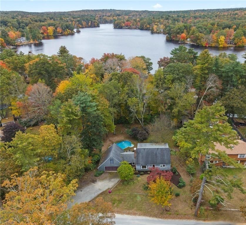 198 Keach Dam Road Glocester, RI 02814 - Photo 1 of 30 Front aerial view with lake