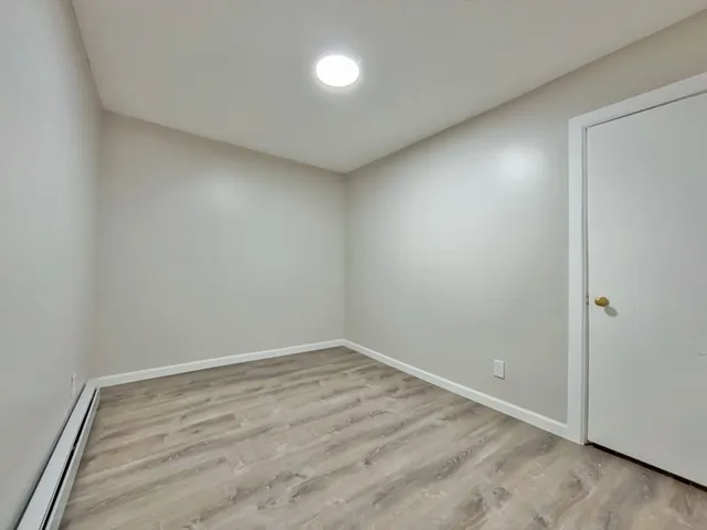 wooden floor in a room