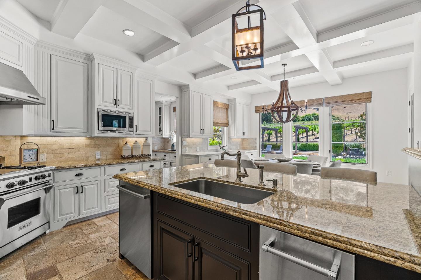1405 Lakeview Court San Martin, CA 95046 - Photo 14 of 83 a kitchen with stainless steel appliances granite countertop a sink a stove and cabinets