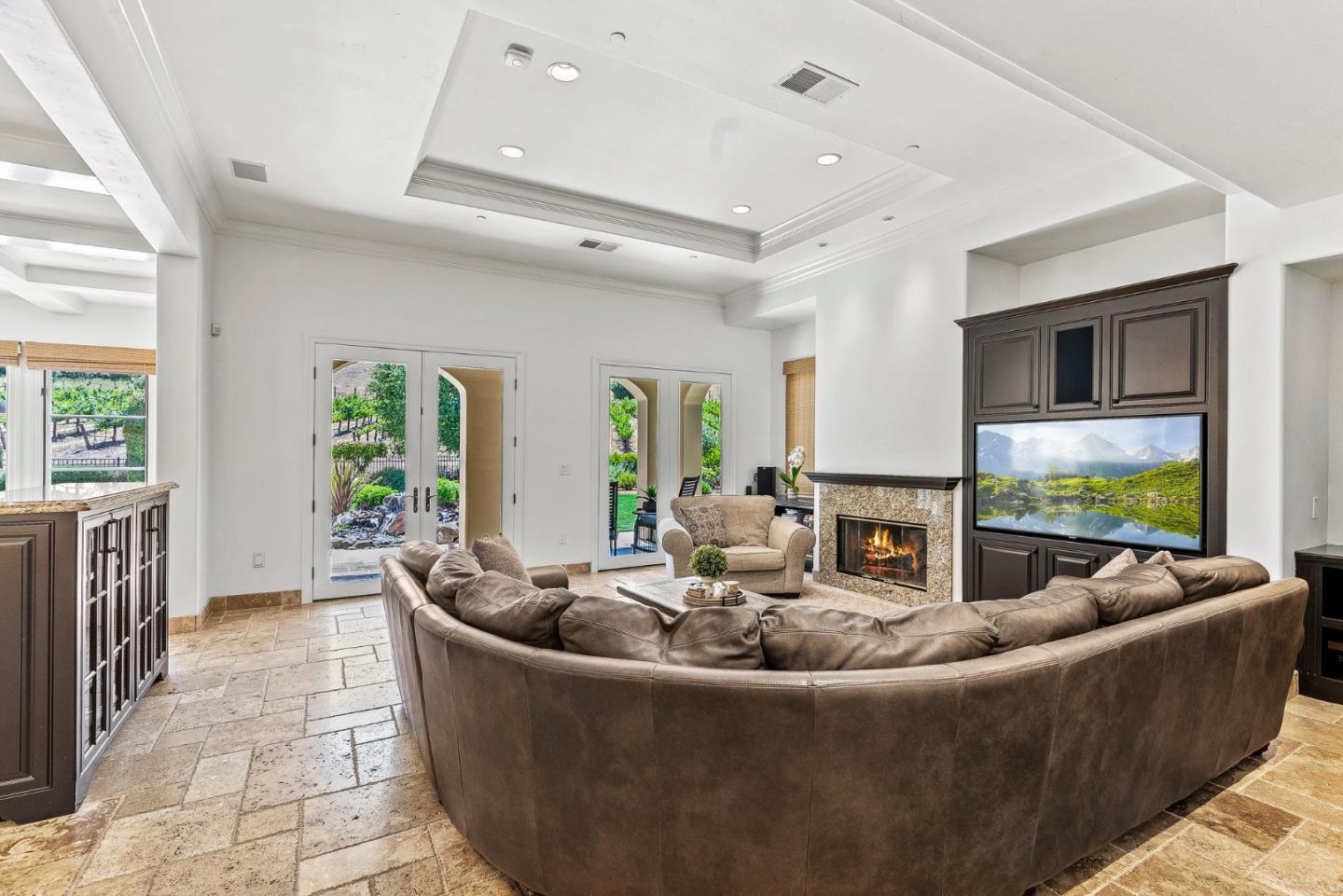 1405 Lakeview Court San Martin, CA 95046 - Photo 20 of 83 a living room with furniture and a flat screen tv