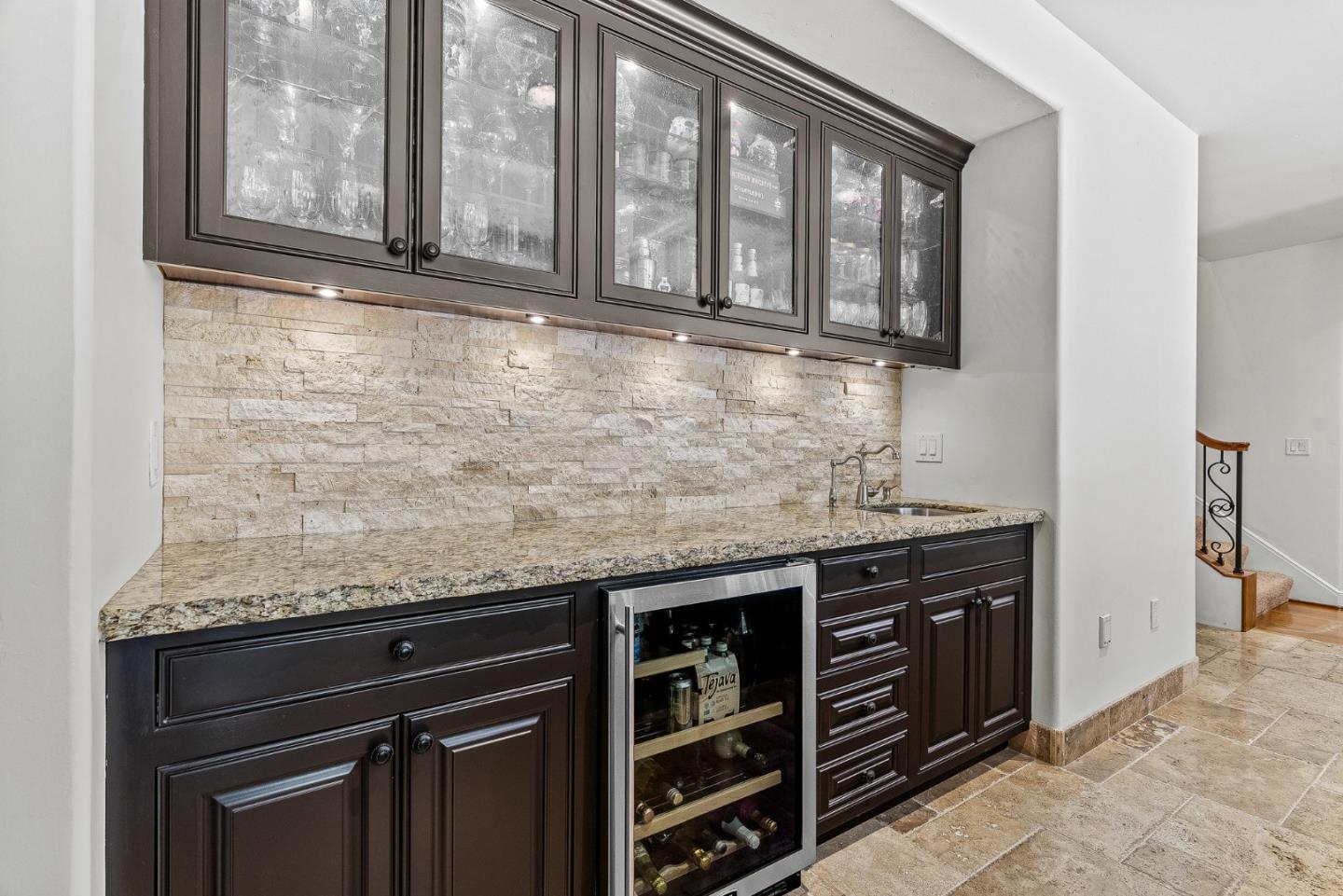 1405 Lakeview Court San Martin, CA 95046 - Photo 21 of 83 a kitchen with granite countertop a stove and a sink