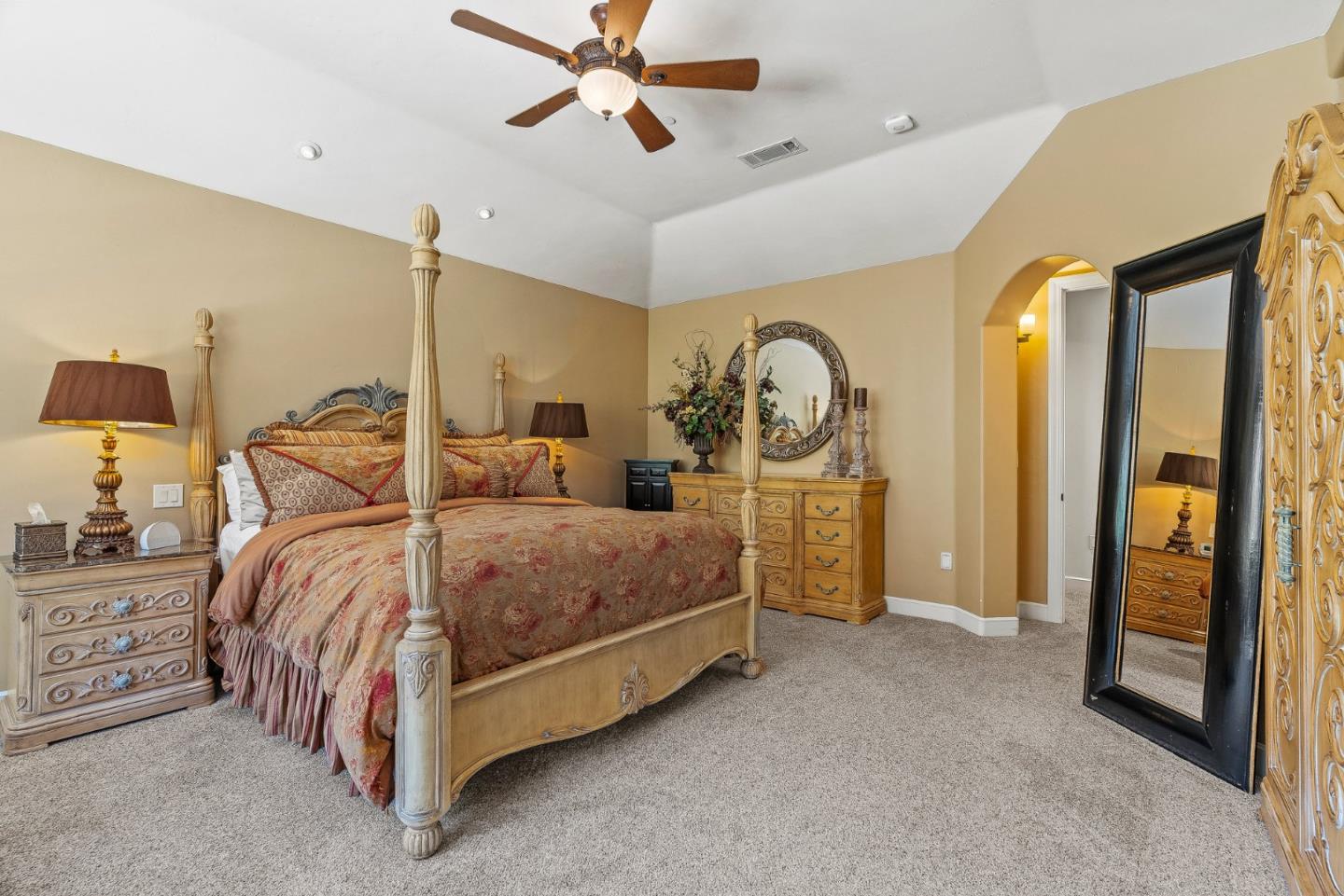 1405 Lakeview Court San Martin, CA 95046 - Photo 28 of 83 a bedroom with a bed and a walk in closet