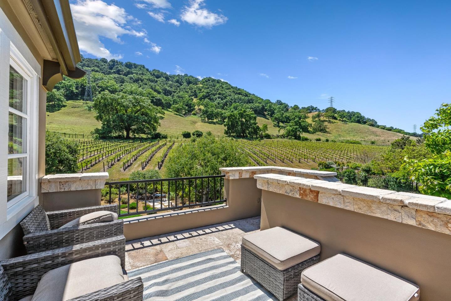 1405 Lakeview Court San Martin, CA 95046 - Photo 34 of 83 a view of a balcony with wooden floor and outdoor seating