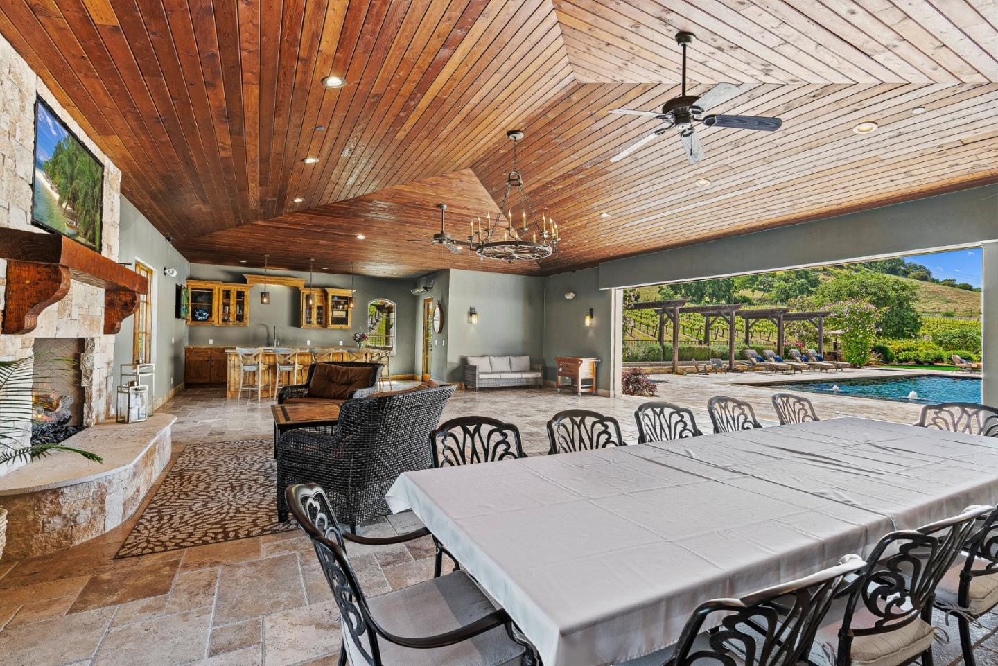 1405 Lakeview Court San Martin, CA 95046 - Photo 49 of 83 a view of a table and chairs in a room