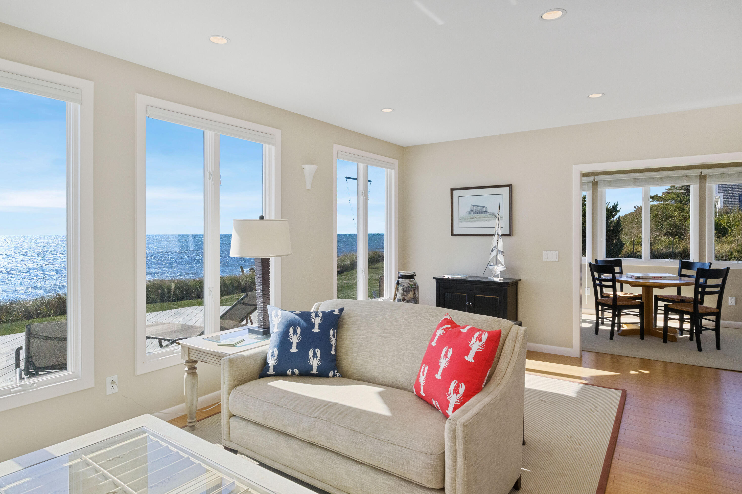 43 Shore Road West Harwich, MA 02671 - Photo 12 of 40 a living room with furniture and wooden floor