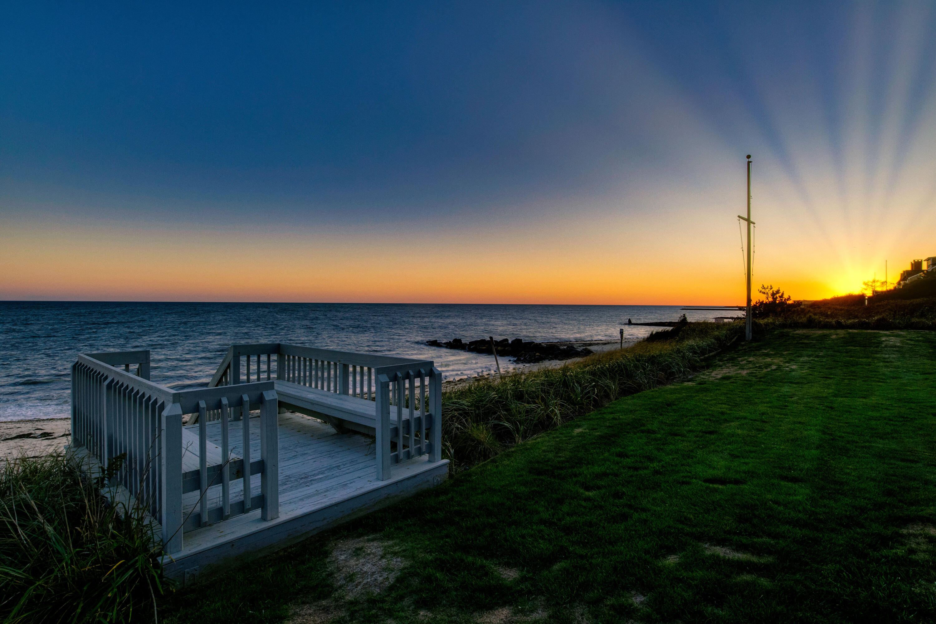 43 Shore Road West Harwich, MA 02671 - Photo 4 of 40 a view of a balcony with an outdoor space