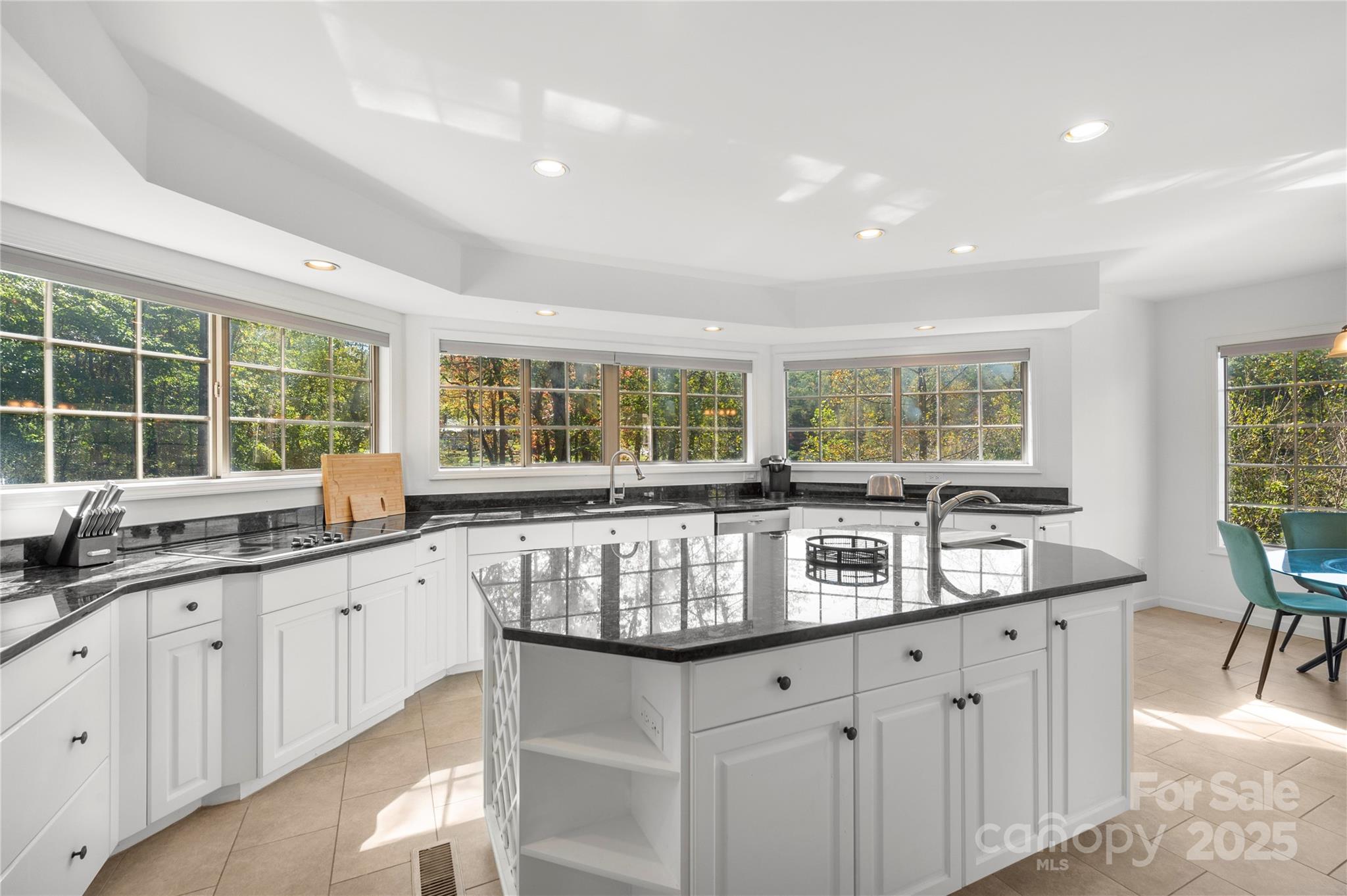108 June Court Lake Lure, NC 28746 - Photo 12 of 46 a kitchen with granite countertop a sink and a stove