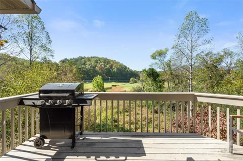 a view of a street with sitting area