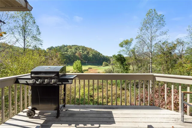 a view of a street with sitting area