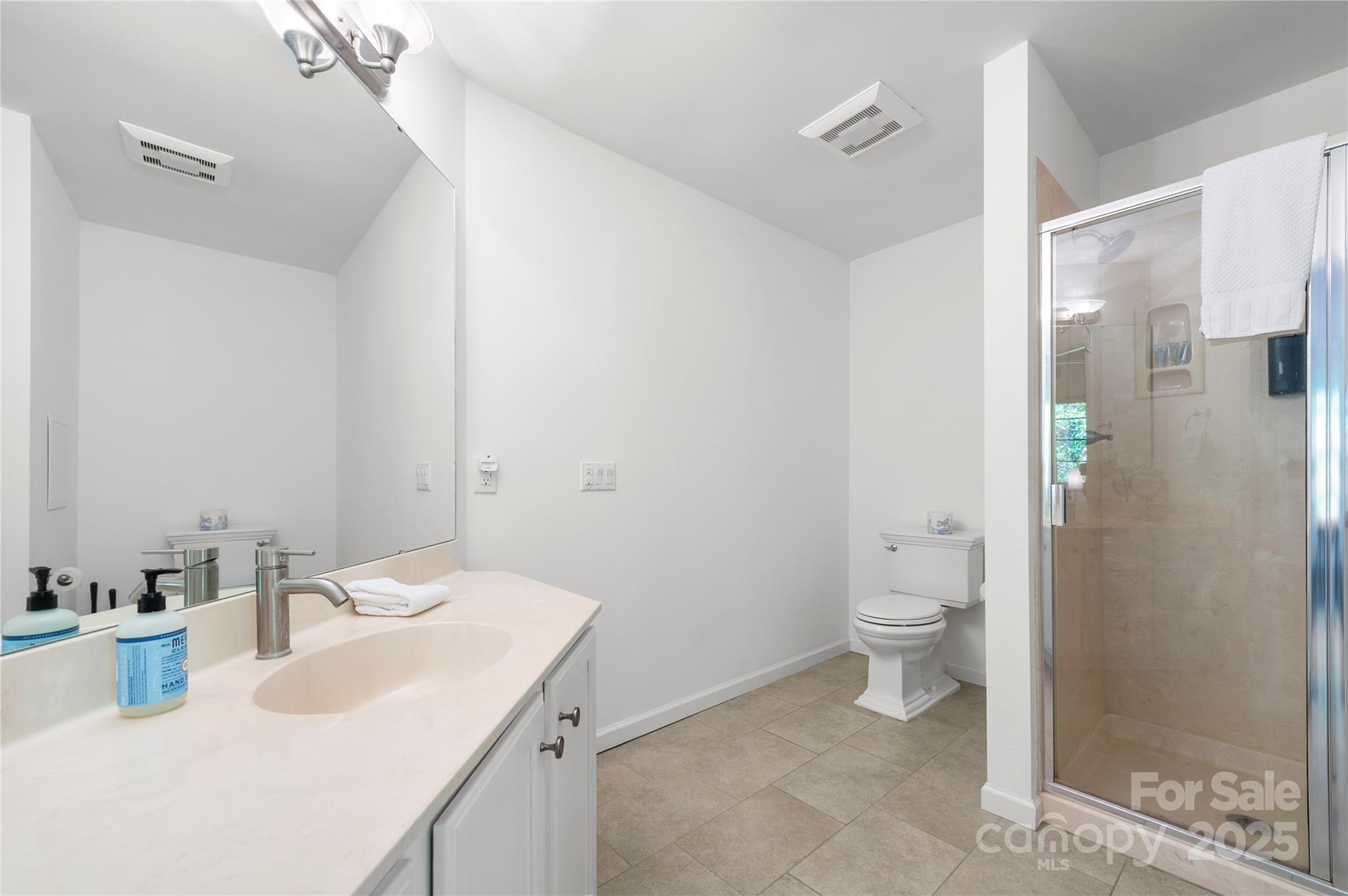 108 June Court Lake Lure, NC 28746 - Photo 16 of 46 a bathroom with a sink toilet and shower