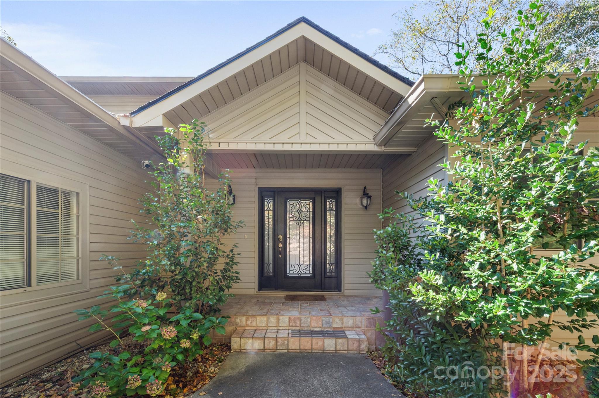 108 June Court Lake Lure, NC 28746 - Photo 32 of 46 a front view of a house with plants