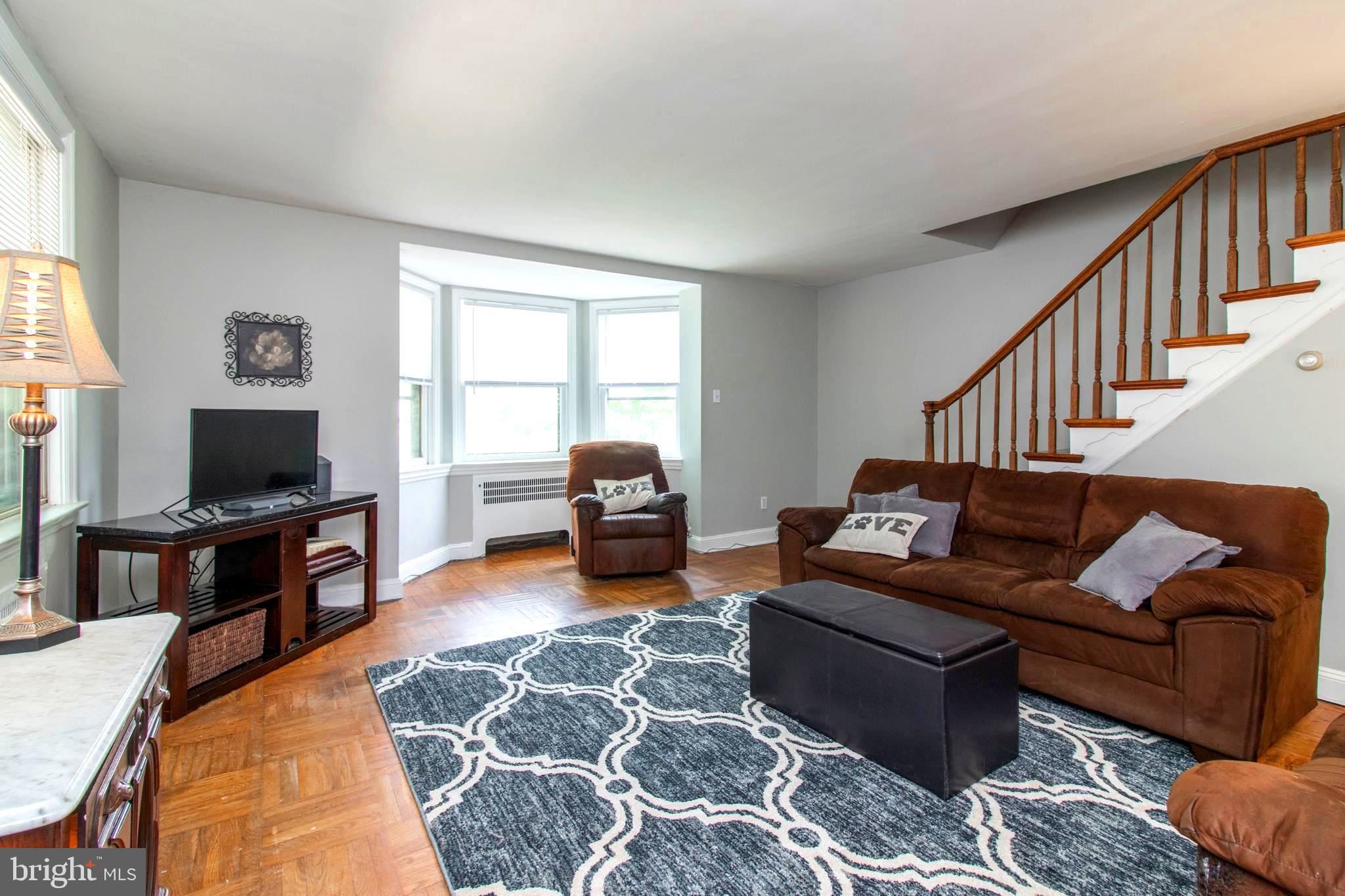 159 Green Valley Road Upper Darby, PA 19082 - Photo 10 of 31 Large living Room with Bay Window