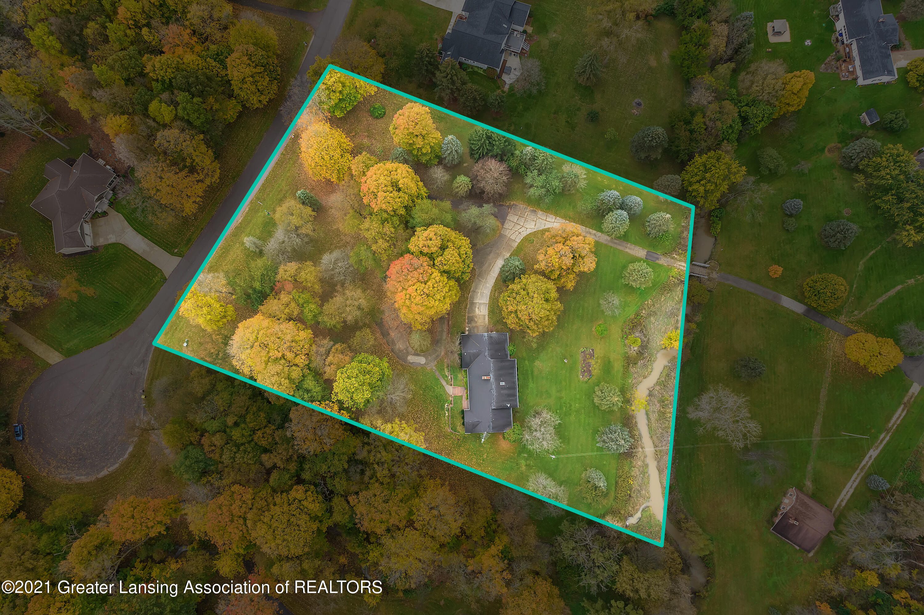 145 Three Oaks Road Okemos, MI 48864 - Photo 54 of 58 Aerial View