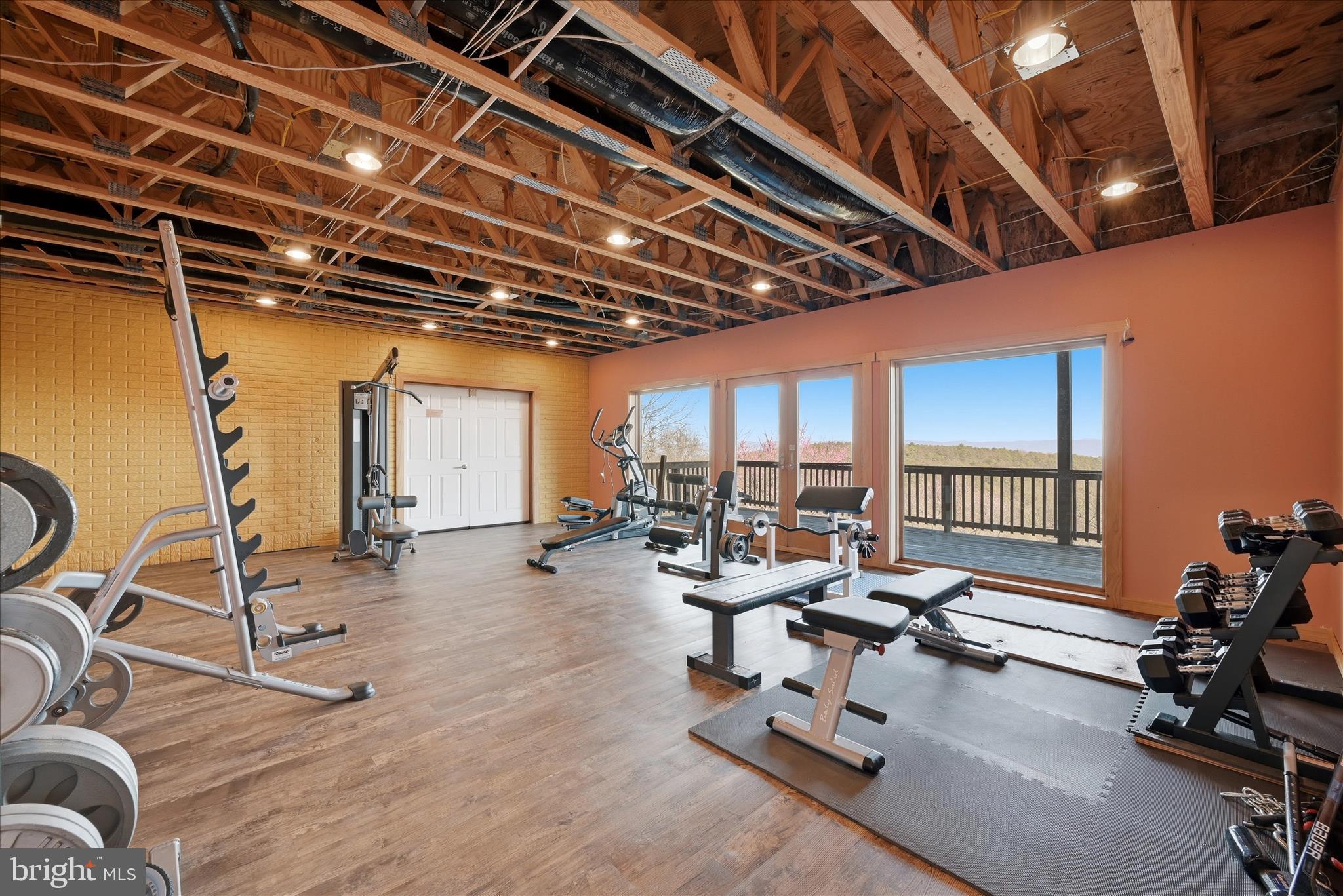 2152 Supinlick Ridge Road Broadway, VA 22815 - Photo 53 of 89 a view of a room with gym equipment