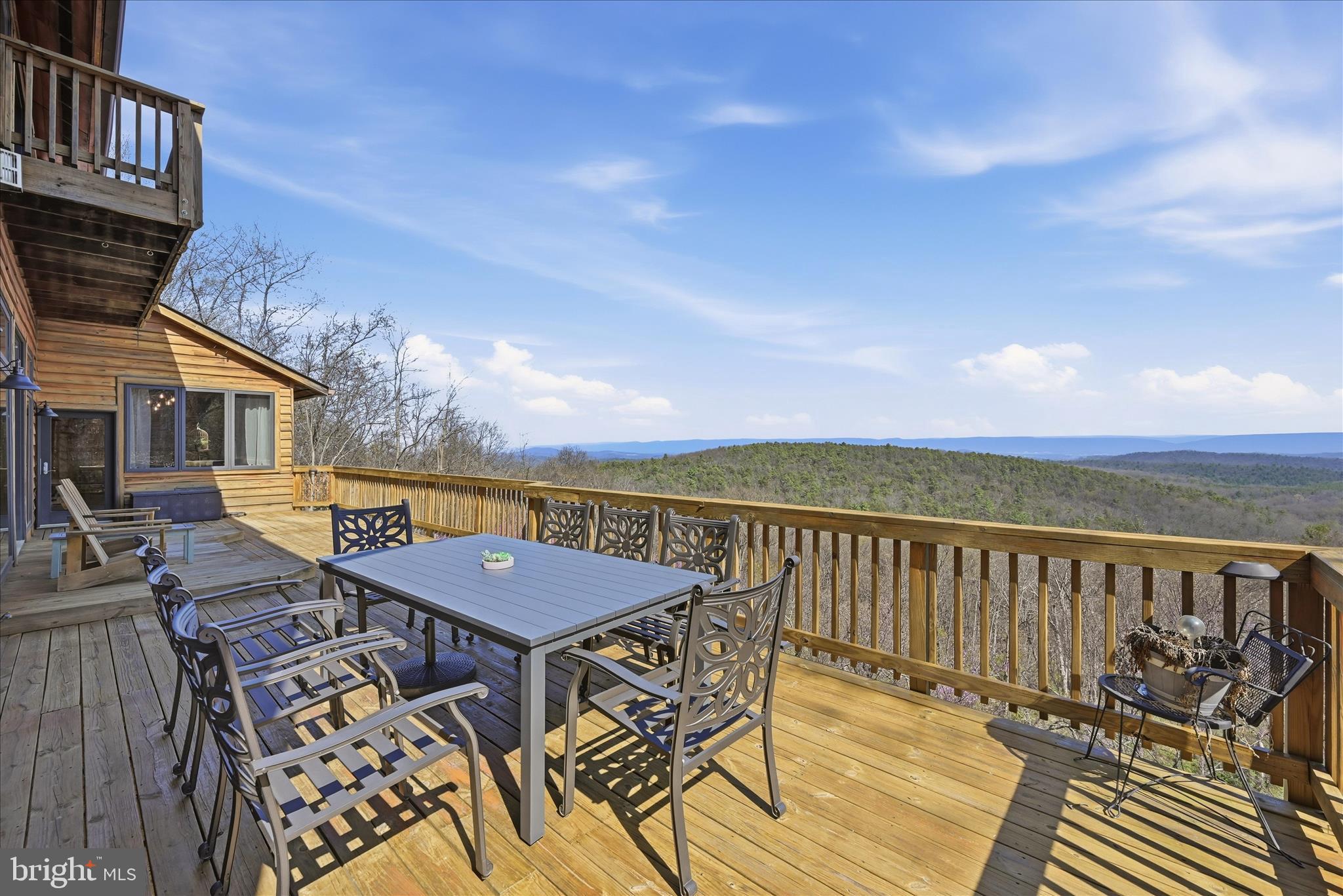 2152 Supinlick Ridge Road Broadway, VA 22815 - Photo 68 of 89 a view of a balcony with wooden floor and city view