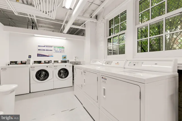 a view of an bike storage