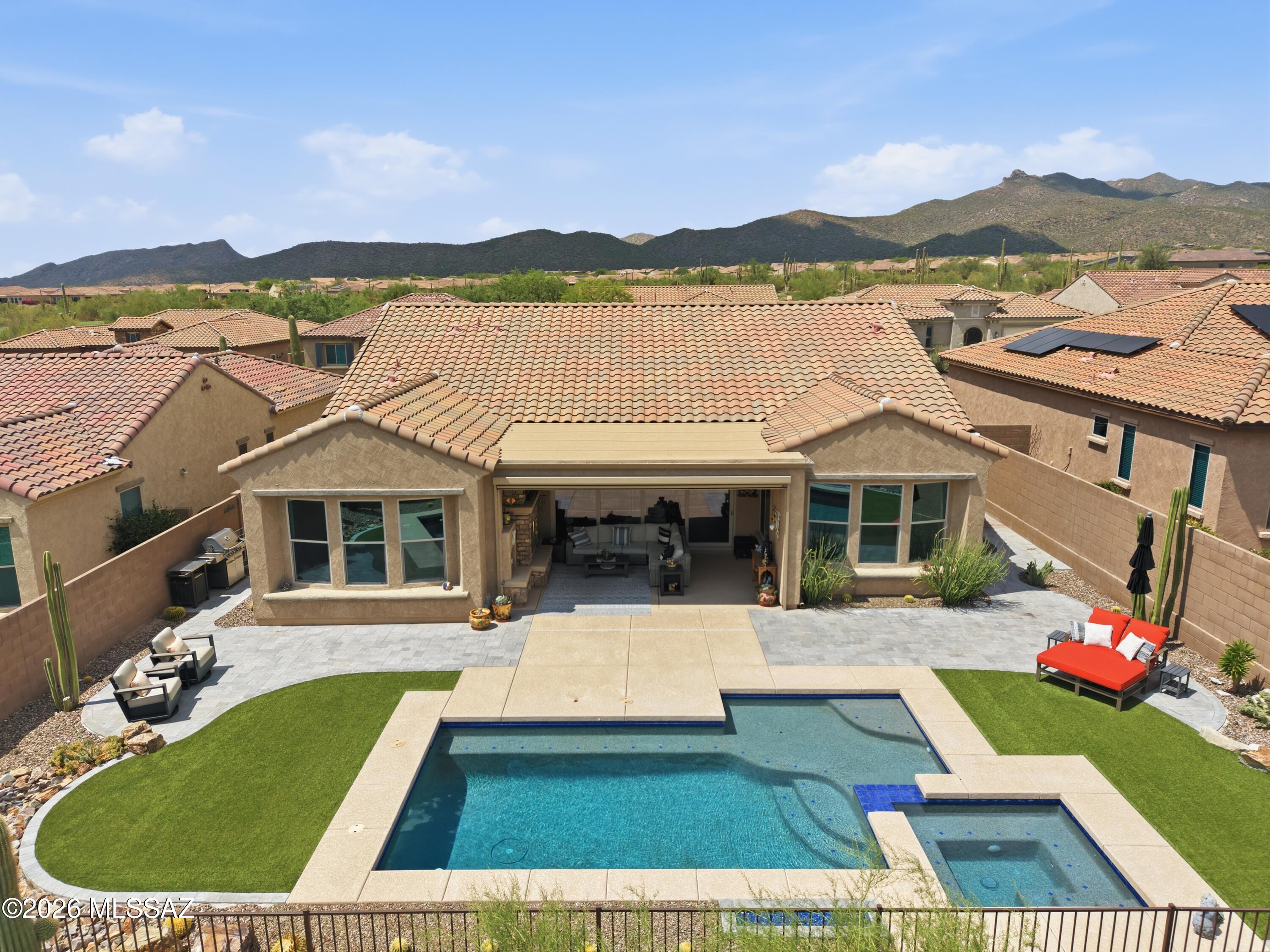 13751 North Rim Trail Marana, AZ 85658 - Photo 4 of 42 Rear Aerial