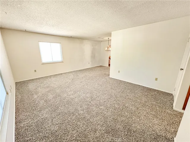 an empty room with a natural light