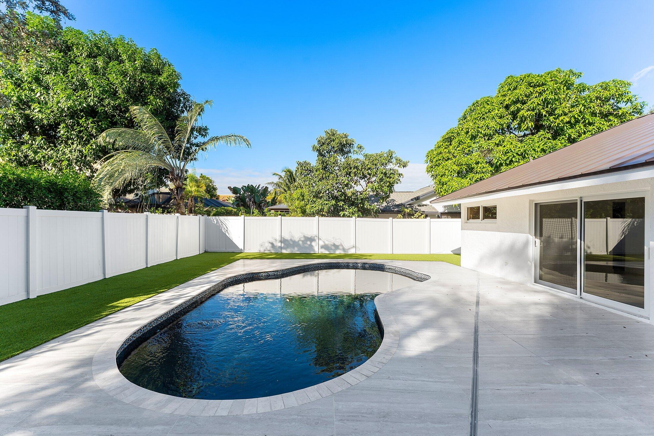 1380 Southwest 1st Street Boca Raton, FL 33486 - Photo 34 of 50 a view of a swimming pool with a patio