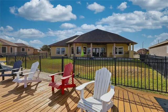 a view of a house with a ocean view