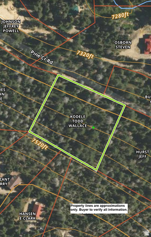 38 Pine Creek Road, Unit A38 Mount Pleasant, UT 84647 - Photo 6 of 18 Aerial view of property's location featuring property parcel outlined