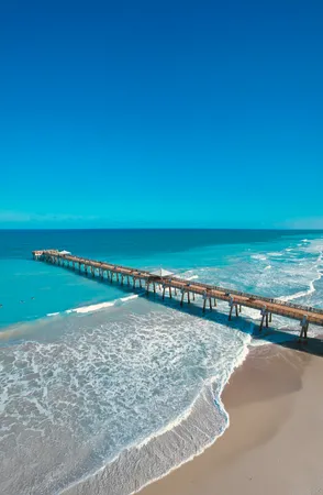 a view of an ocean beach