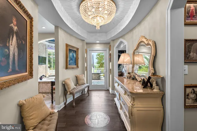 a view of a balcony with lake view and a ocean view