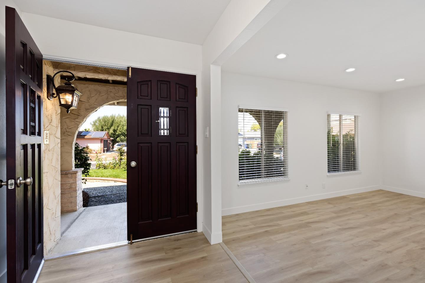 1238 Steven Drive Pittsburg, CA 94565 - Photo 6 of 39 a view of hallway with livingroom and wooden floor