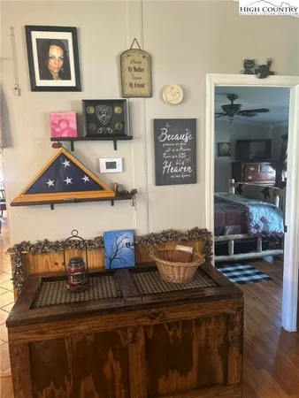 a room with a bed and a window