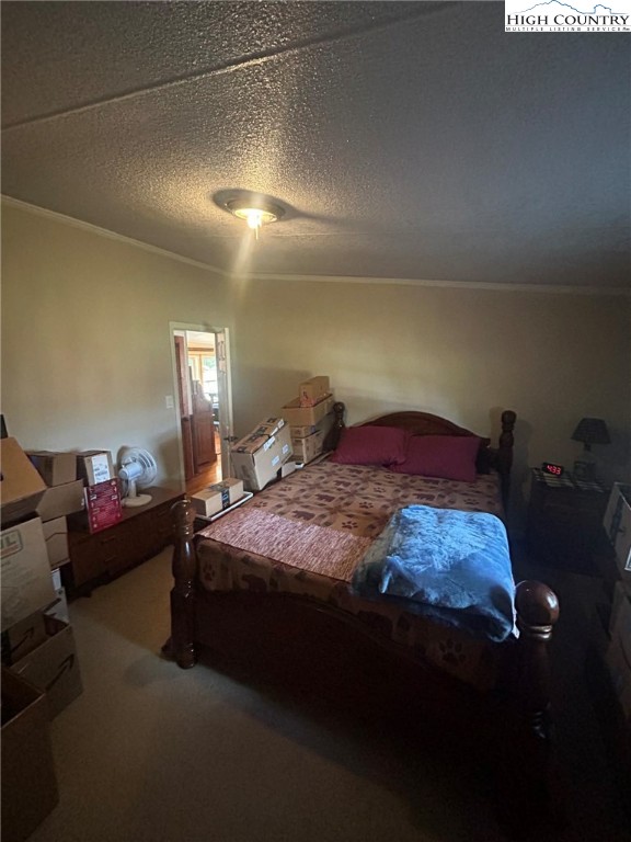 480 Fraser Road Sparta, NC 28675 - Photo 30 of 36 a bedroom with a bed and a chandelier