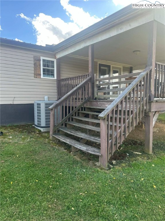 480 Fraser Road Sparta, NC 28675 - Photo 32 of 36 a view of a house with backyard and porch