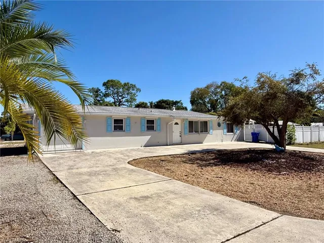 a view of a house with a patio