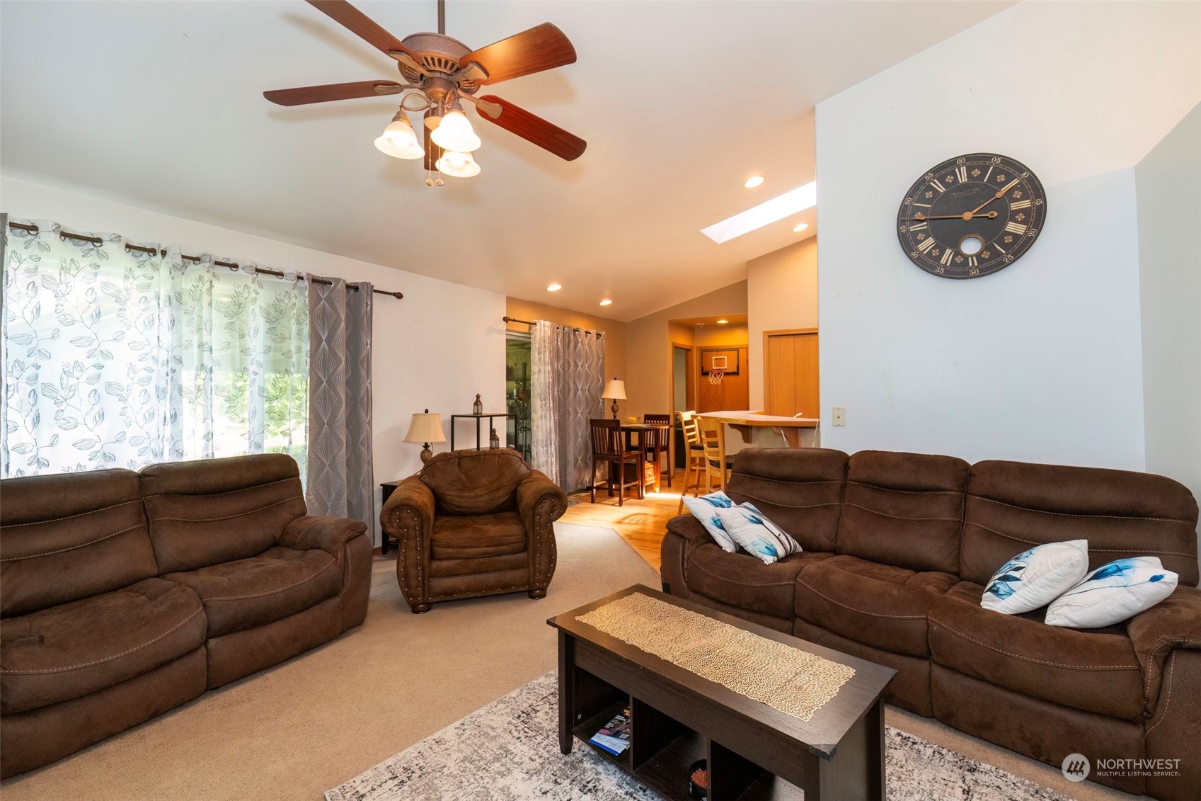 8222 178th Avenue Southwest Rochester, WA 98579 - Photo 9 of 36 a living room with furniture and a large window