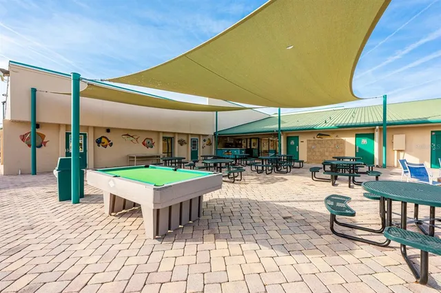 a room with furniture and a table