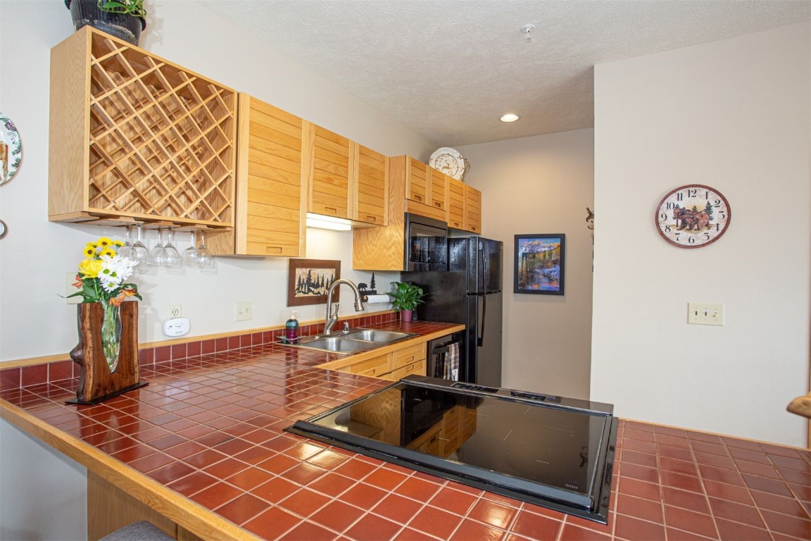 91400 Ryan Gulch Road, Unit 419 Silverthorne, CO 80498 - Photo 11 of 34 a view of a kitchen with a sink and a potted plant