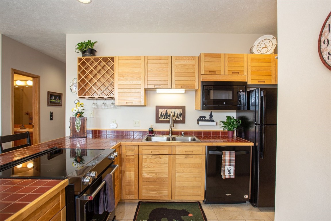 91400 Ryan Gulch Road, Unit 419 Silverthorne, CO 80498 - Photo 10 of 34 a kitchen with a sink appliances and cabinets