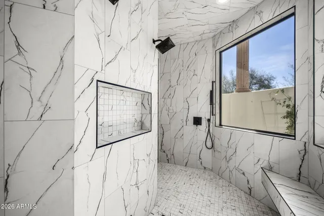 a view of a door with a glass door